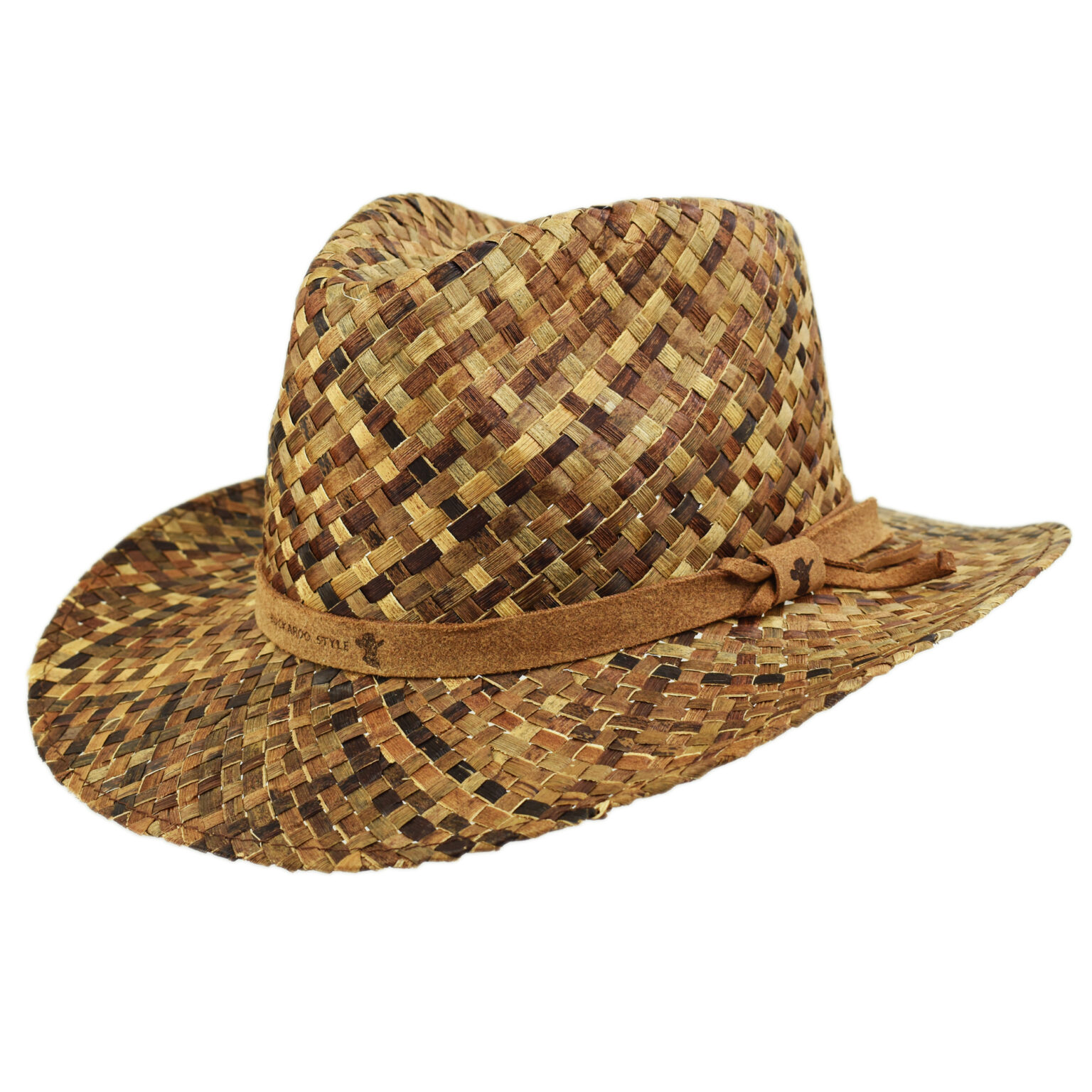 ASOS DESIGN - Cappello di paglia stile fedora con fascia nera misura