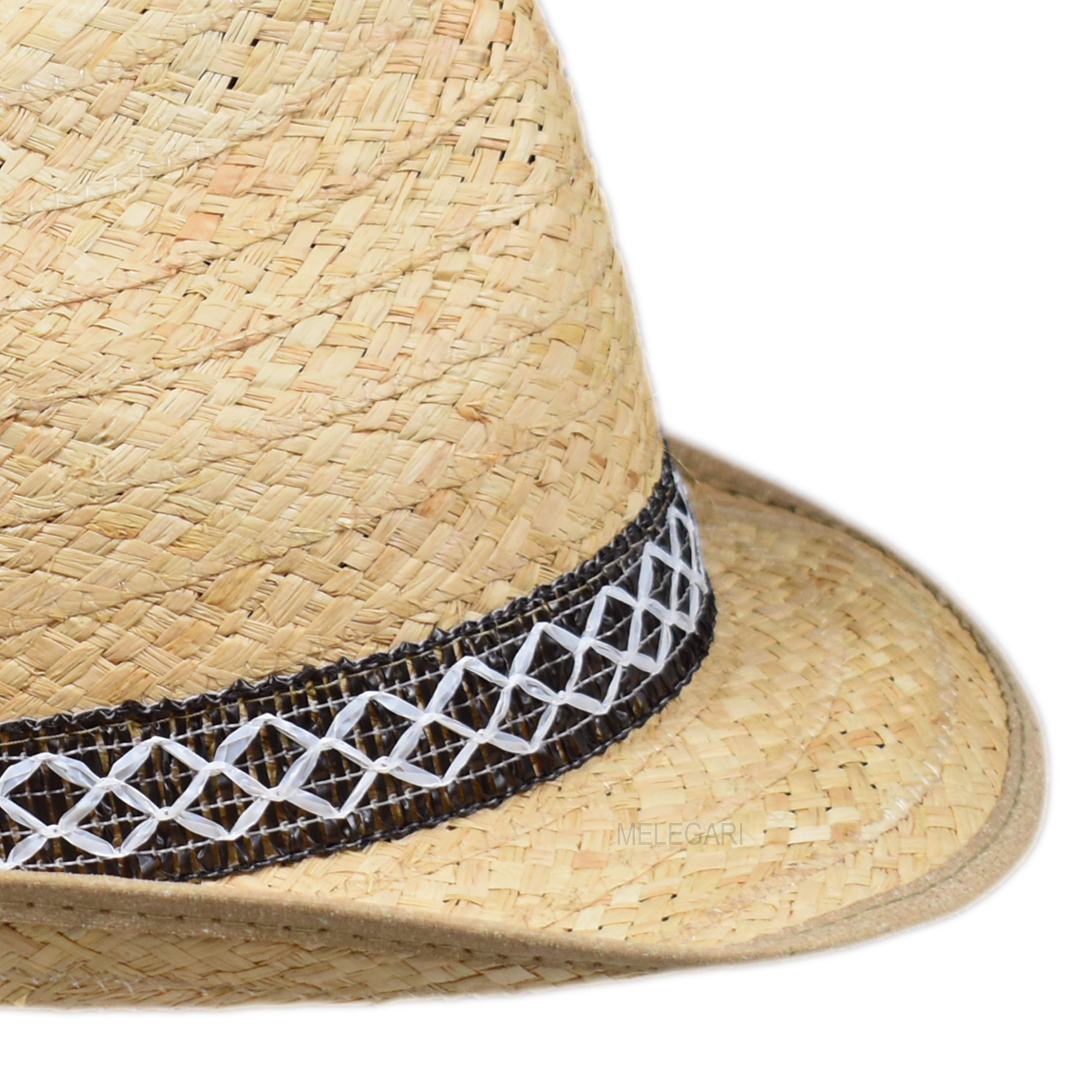 Cappello Trilby In Paglia Di Carta – Cappellishop Málaga – Colore Turchese, Taglia 61 Cm – Made In Italy