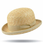 Cappello a Bombetta in paglia